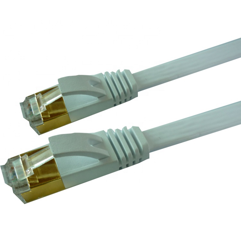 Slim thin Flat 32AWG SSTP Cat 7 Network Cable