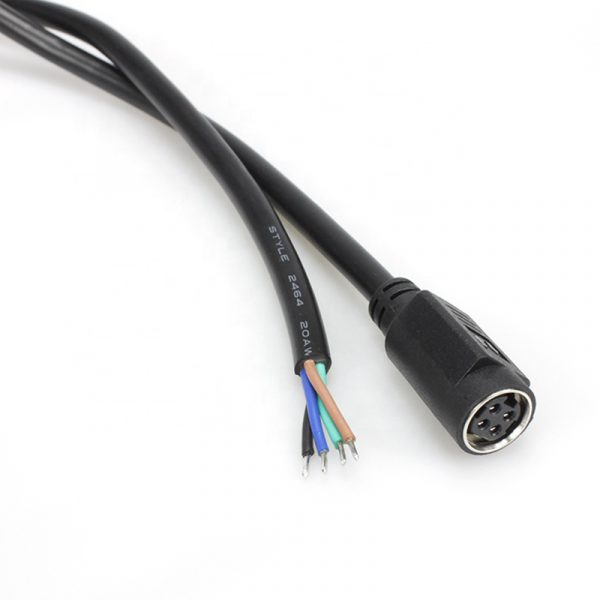 4 Pin female MINI Power Din open power Cable
