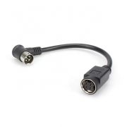90 degree Mini Din 4 pin male to female Power Cable