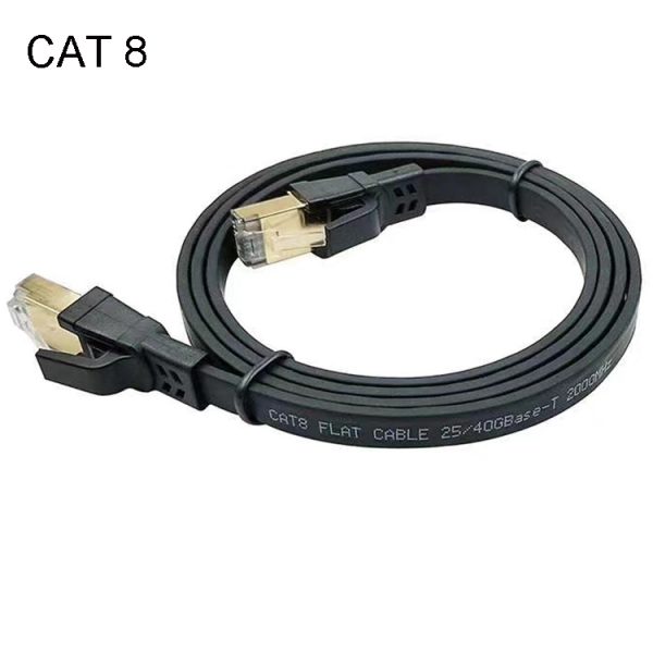CAT8 40GbE Shielded Flat Network Cable