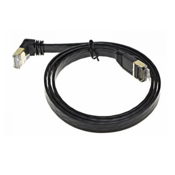 Esquina plana SSTP Cat7 90 Cable de red de grado