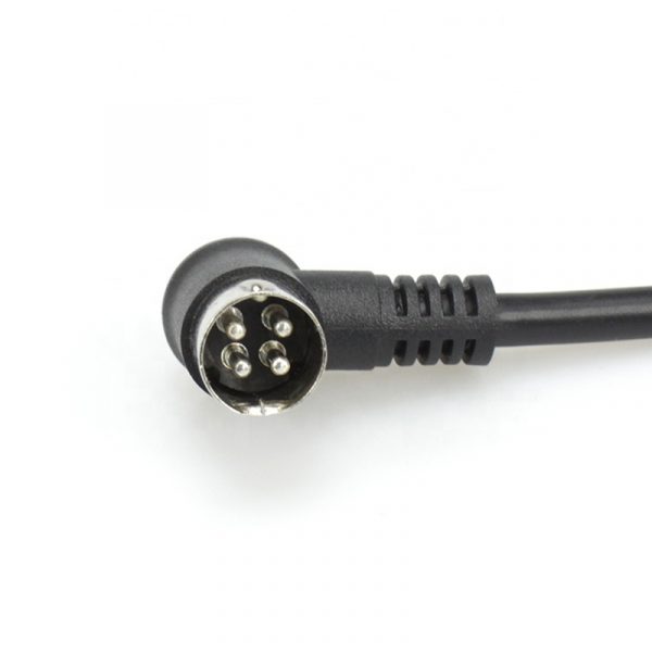 Mini Din 4 pin 90 degree male to female Cable