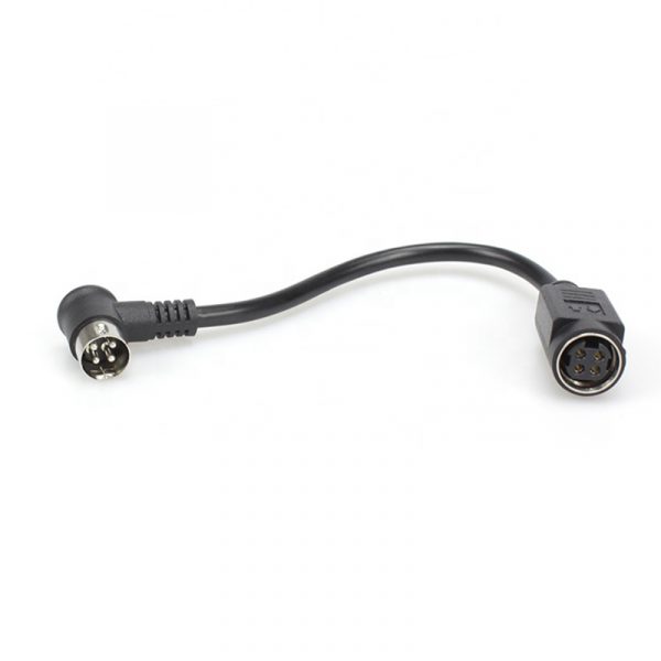 Right angle Mini Din 4 pin extension power Cable