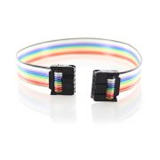 1.27mm Pitch 10 Pin Wire Rainbow IDC Flat Cable