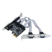 2xDB9 with Bracket Panel to 10 Pin IDC Socket Dual Adapter