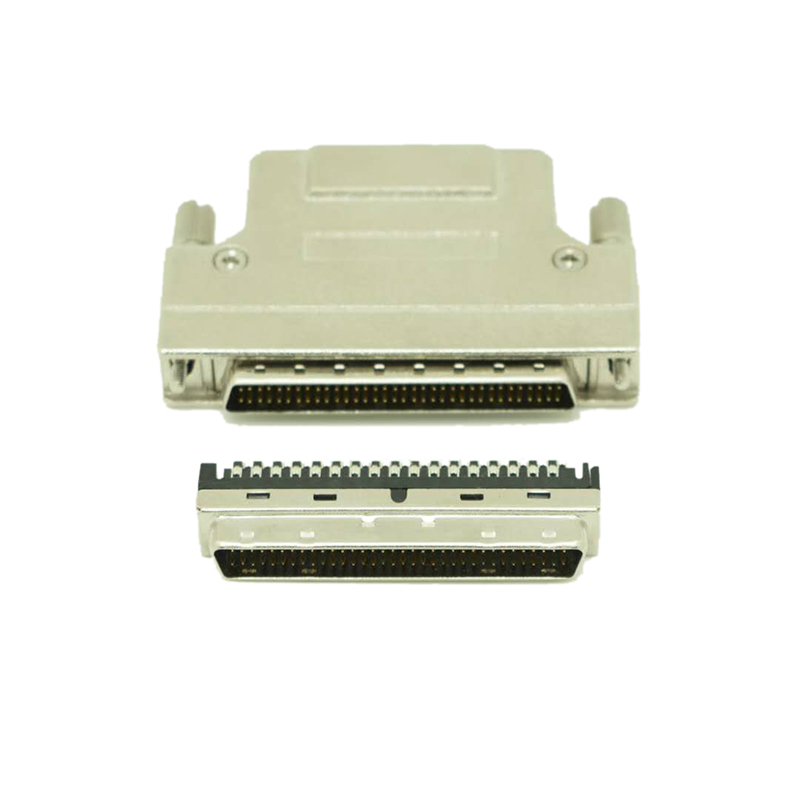 DB 68 Conector de soldadura SCSI de clavija con tornillo