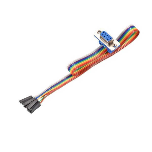 9 pin IDC female to DB9 female последовательный плоский кабель