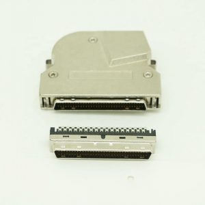 90 degree 68 Pin SCSI Solder Connector with Latch