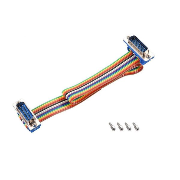 Cable de cinta de interfaz analógica de conector macho DB15