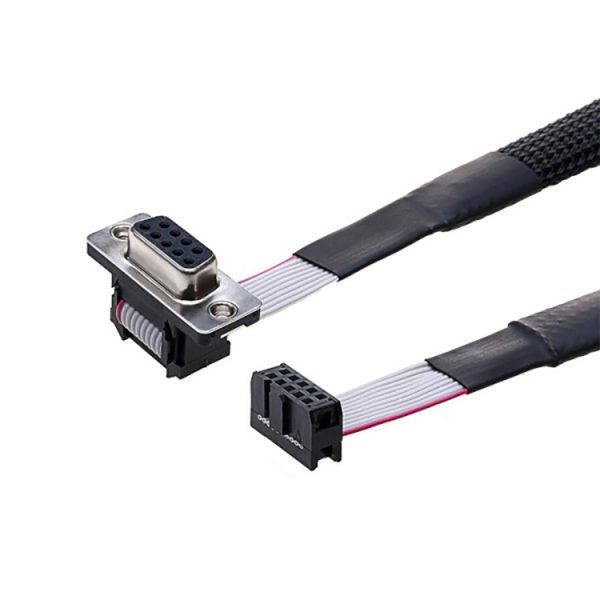 DB9 female to IDC 10 pin serial Ribbon Cable