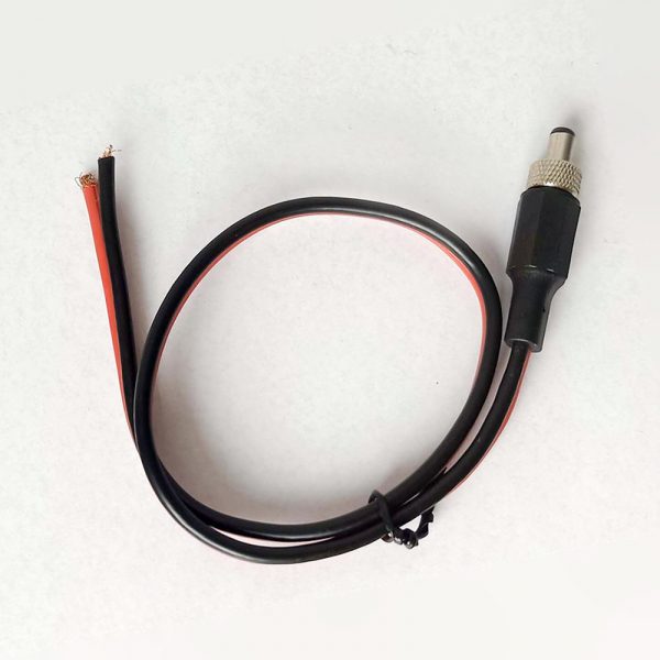 Cable abierto macho DC5.5mmx2.1mm con tuerca de bloqueo