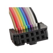 IDC 10-Pin Female Connector Rainbow flat Cable