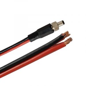 Cerrar con llave 5.5 Cable de alimentación del cargador de enchufe de CC macho de CC de 2,1 mm