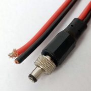 Zamykání DC2.1×5.5 otevřený kabel mužského zdroje