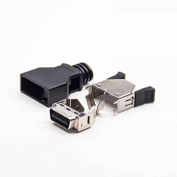 एमडीआर 20 pin Cable Connector with Latch Clip