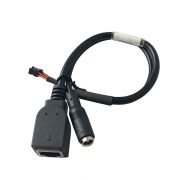 Power DC5.5×2.5 RJ45 to MSH 5 pin IP Camera Cable