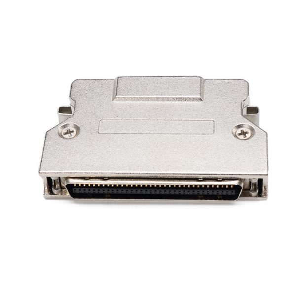 SCSI CN 68 position Solder Connector with Metal Hood