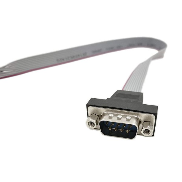 DB9 dişi Konnektör - 2.54mm Pitch IDC Rainbow Kablosu 10 Pin Female Everex Cable