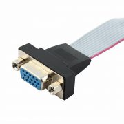 VGA 15 Pin žena 12 Plochý kabel s plochým kolíkem