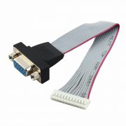 VGA HD15 Female to 12 Terminal Strip Ribbon Cable 