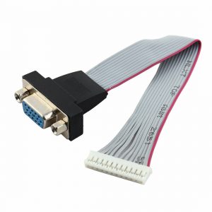 VGA HD15 Female to 12 Terminal Strip Ribbon Cable 