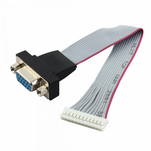 VGA HD15 Hembra a 12 Cable de cinta de regleta de terminales