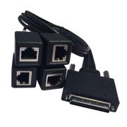 VHDCI 68 αρσενικό να 4 ports RJ45 female Router Cable