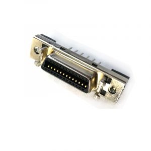 Vertical MDR26 pin Female SCSI PCB Connector