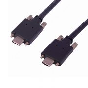 USB 3.1 Dual Screw Locking to Locking USB-C 10Gbps Cable