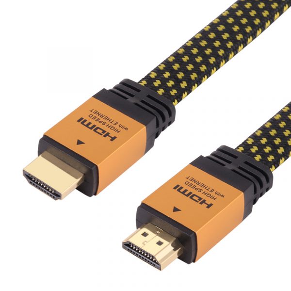 18Gbps 24k HDMI 2.0 Flat Nylon Braided Cable