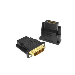 Tomada HDMI fêmea para DVI D 25 Pin Plug Video Adapter