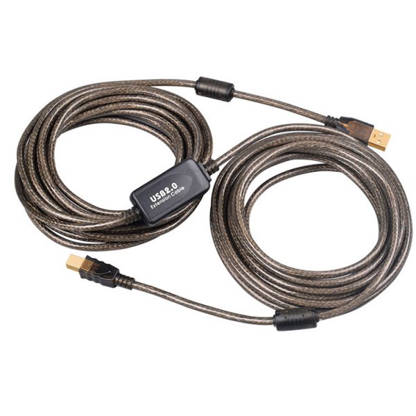 30pi USB 2.0 Active A Male to B Printer Boosted Cable