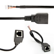 4 Priključite na električni signalni kabel žice RJ45 JST