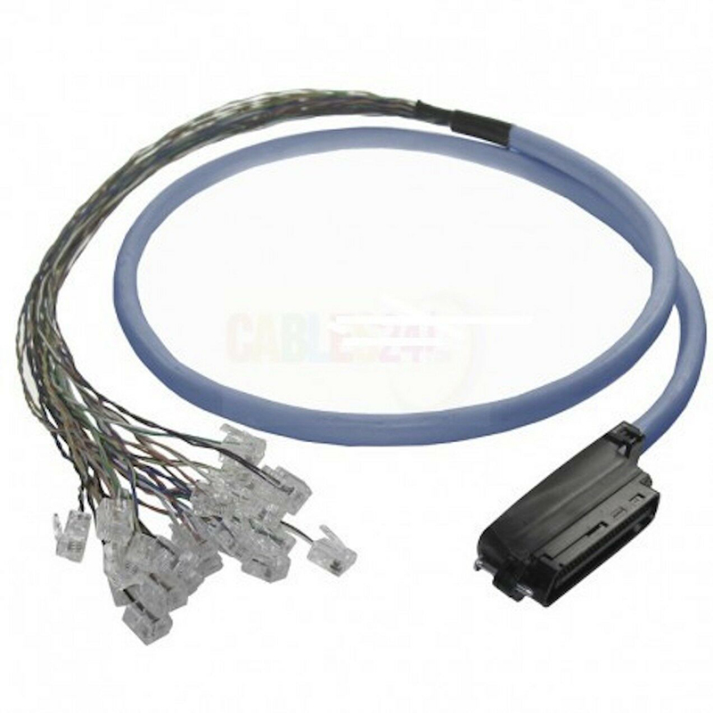 24 Ports RJ11 To 50 POS Male 25 Pair Telco Cat 3 Hydra Cable