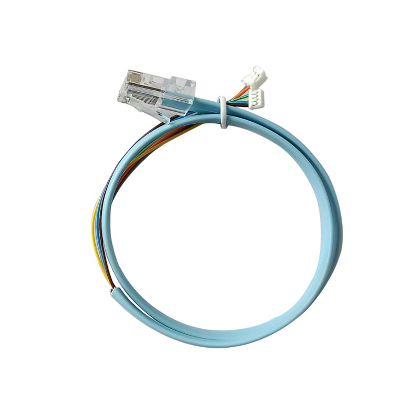 Conector macho RJ45 a 1,25 mm 4 cable de paso de clavija