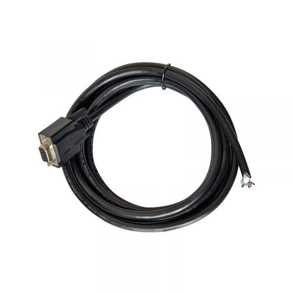 9-pin female D-sub to Pigtail communication Cable