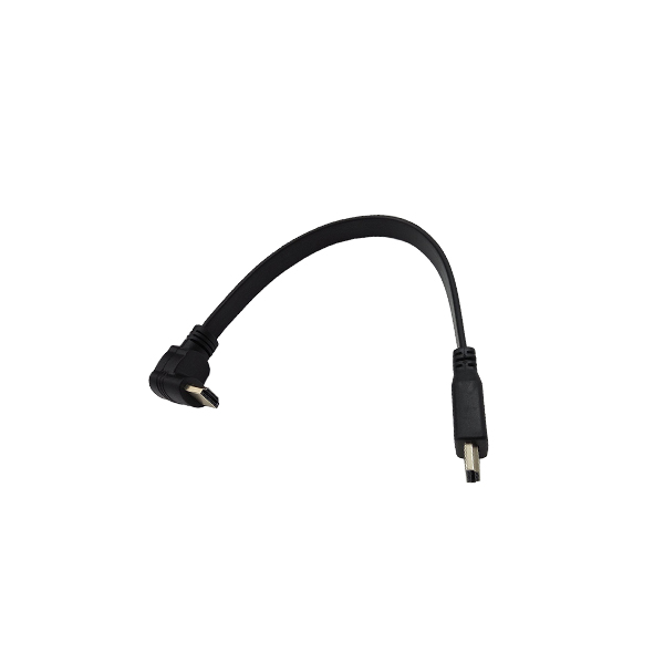 90 Degree Down Angled HDMI To HDMI A Type Flat Cable
