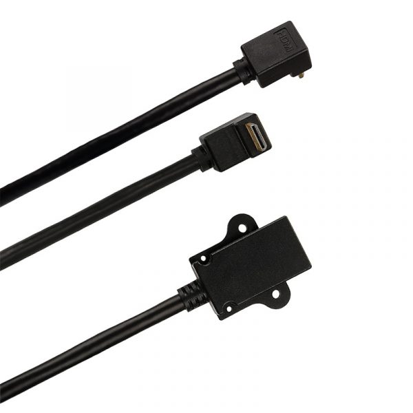 90 Градус Настенная панель HDMI от мужчины к женскому кабелю