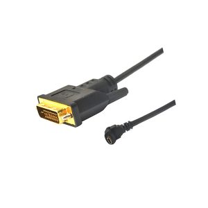 down angle Micro HDMI Male to DVI-D 24+1 Male Cable