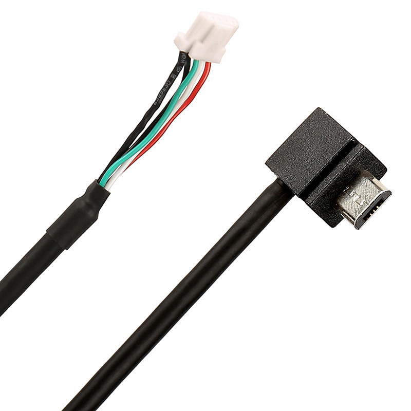 2.54mm 5 Pin moederbord header naar 90 graad micro-USB-kabel