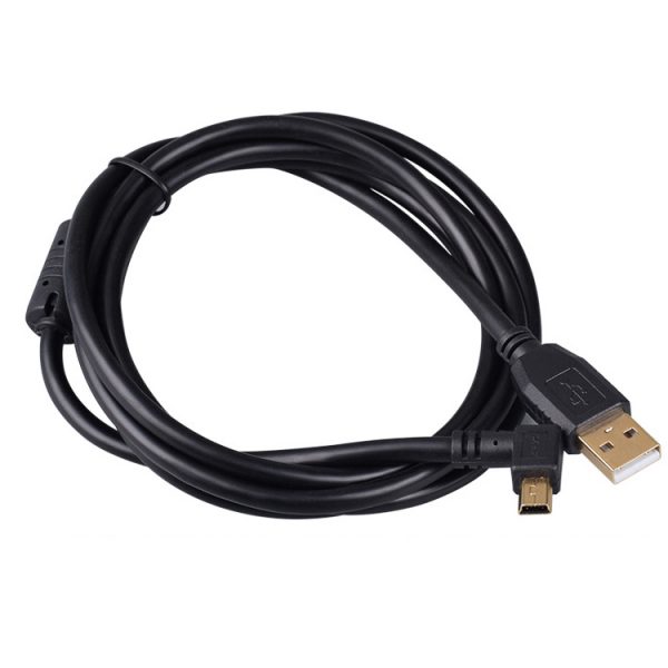90 degree Mini USB 5Pin to USB 2.0 Male Camera Cable