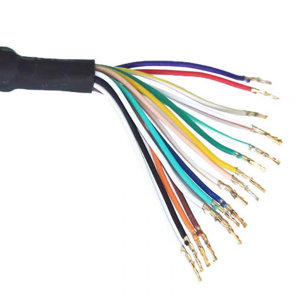 Analog DB25 male to Bare Pigtails open end Cable