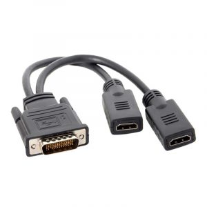 Dual HDMI fêmea para DMS 59 pino LHF cabo da placa gráfica