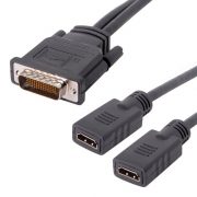 LFH 59 pin to two port HDMI Female Splitter Cable