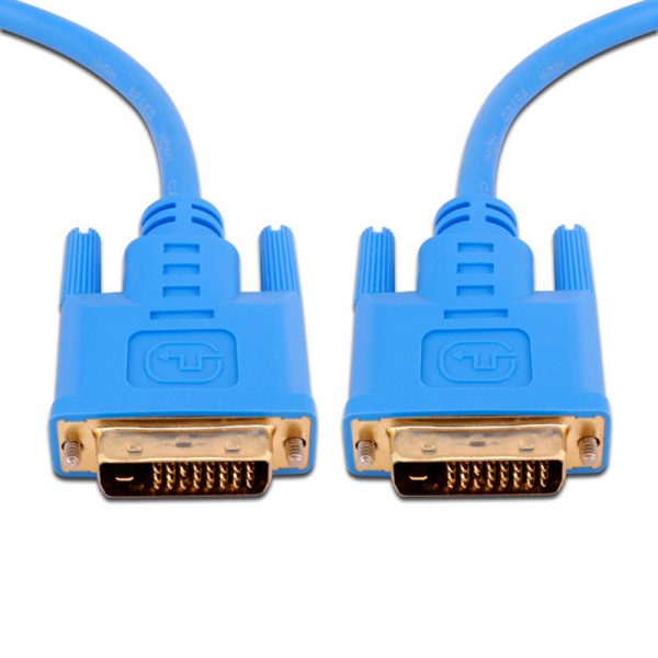 평면 슬림 DVI-D 24 + 1 Pin Male to Male Dual Link Gold Cable