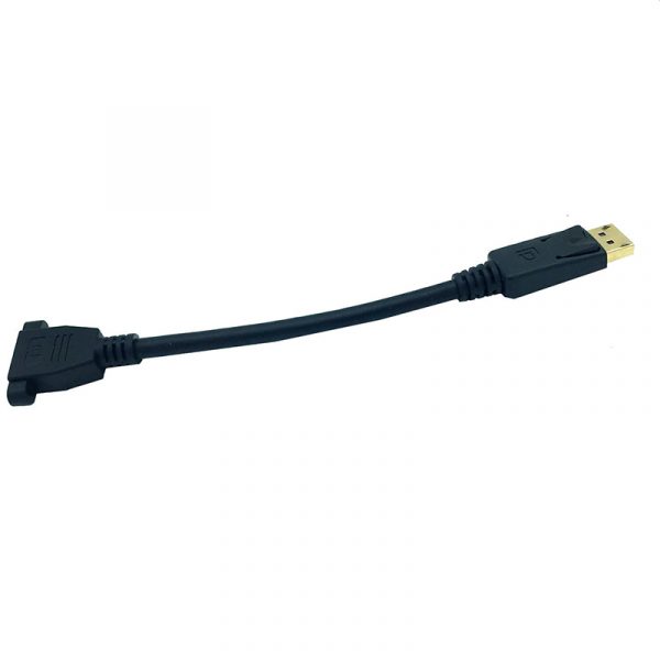 Displayport-Stecker auf DisplayPort-Buchse mit Schraubenloch