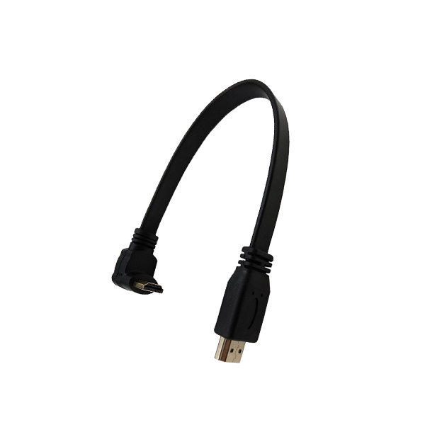 Hochgeschwindigkeits-HDMI-Stecker-zu-Stecker-Kabel mit nach unten gerichtetem Winkel