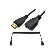HDMI Male to Female Spring coiled extension Video Cable