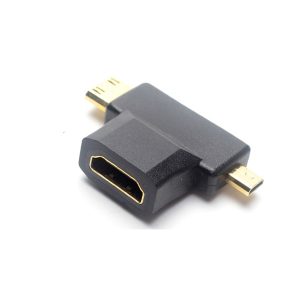 Mini and Micro HDMI to HDMI 2 W 1 HDMI Coupler