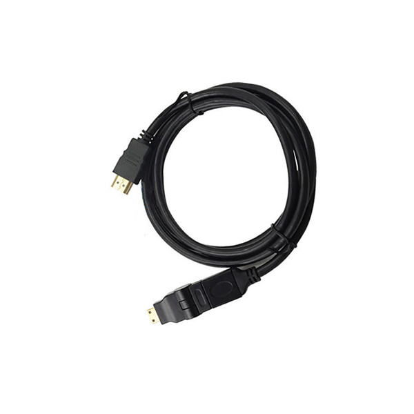 HDMI Mini 360° Angle Rotat Male to A Male Adapter Extended Cable